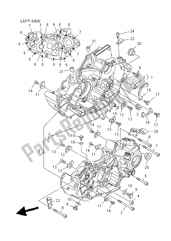 Wszystkie części do Korbowód Yamaha YFZ 450R 2014