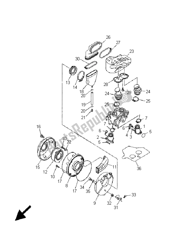 Todas las partes para Consumo de Yamaha XVS 650 Dragstar 2001