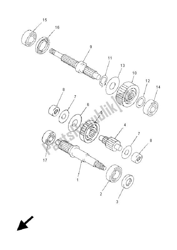 All parts for the Transmission of the Yamaha YP 250R X MAX 2006