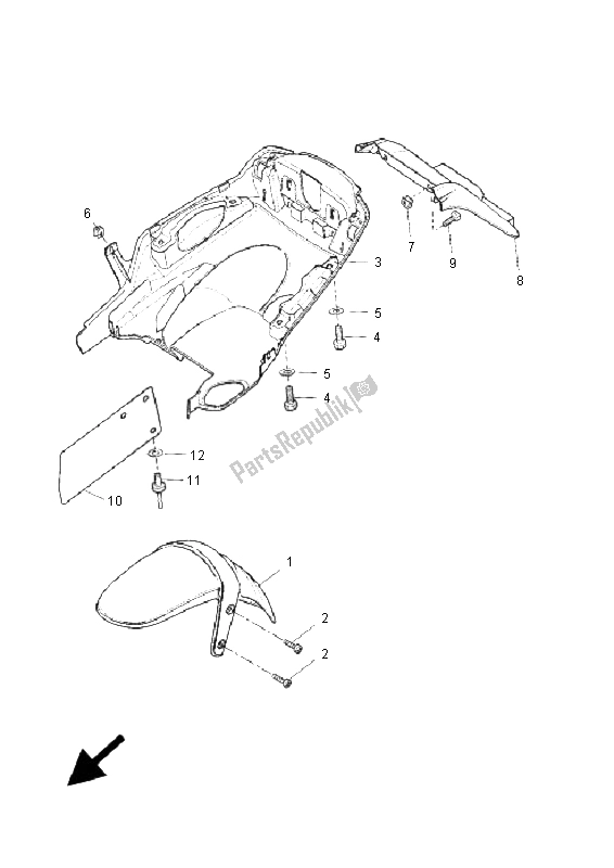 Todas las partes para Defensa de Yamaha EW 50 Slider 2005