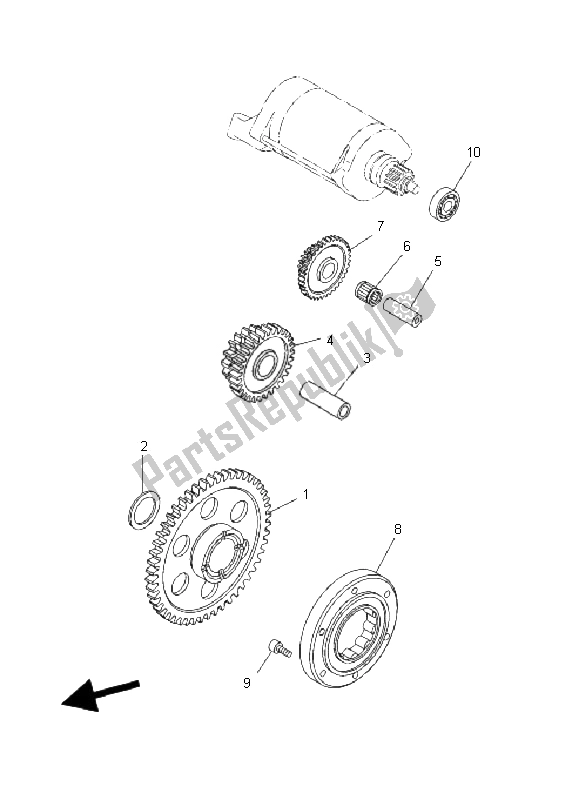 Toutes les pièces pour le Entrée du Yamaha YFM 660R 2002