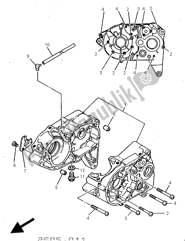 Tutte le parti per il Carter del Yamaha RX 100 1996