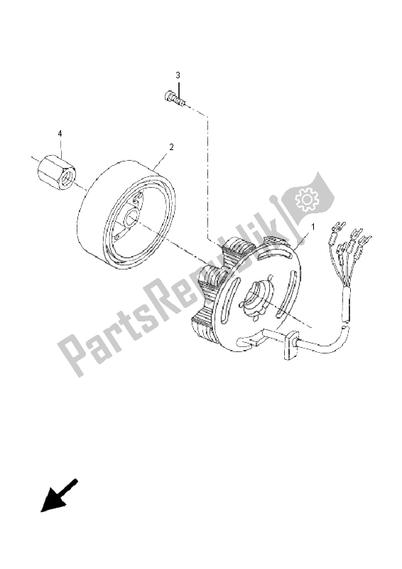 Tutte le parti per il Generatore del Yamaha DT 50R SM 2009