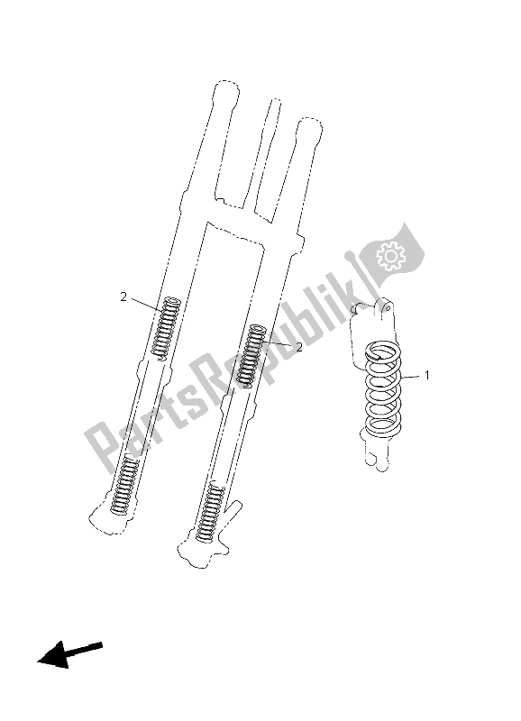 All parts for the Alternate For Chassis of the Yamaha YZ 250F 2006