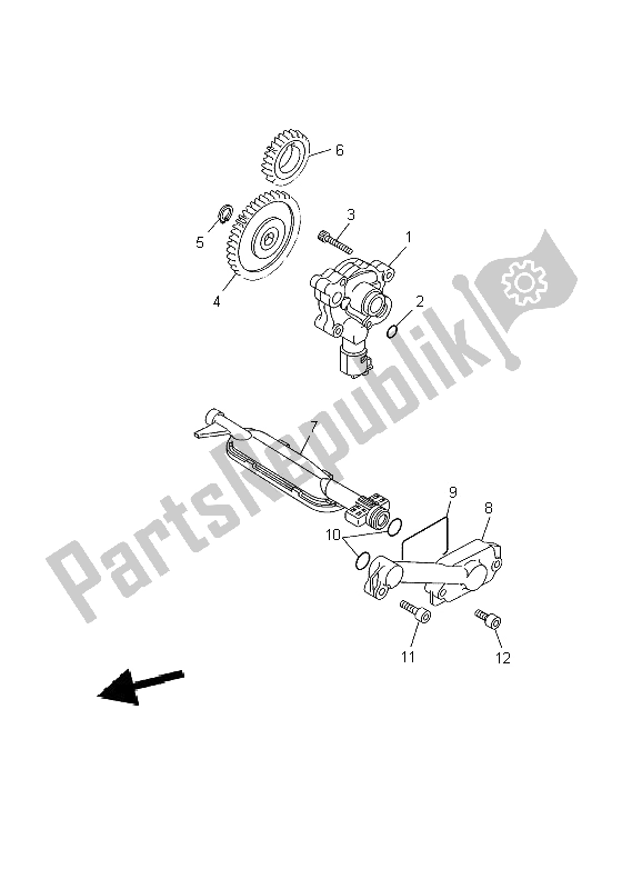 Todas as partes de Bomba De óleo do Yamaha XVS 650A Dragstar Classic 2002