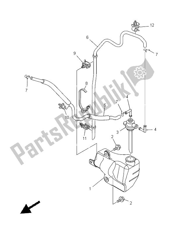 Todas las partes para Recuperación Del Tanque de Yamaha XT 1200Z 2014