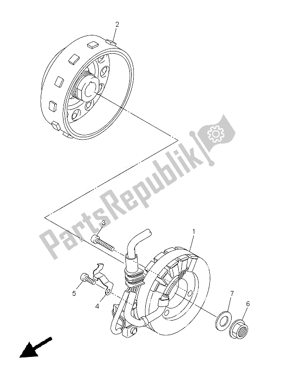 Tutte le parti per il Generatore del Yamaha WR 250R 2013