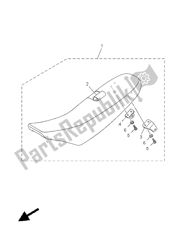 Tutte le parti per il Posto A Sedere del Yamaha YZ 85 LW 2013