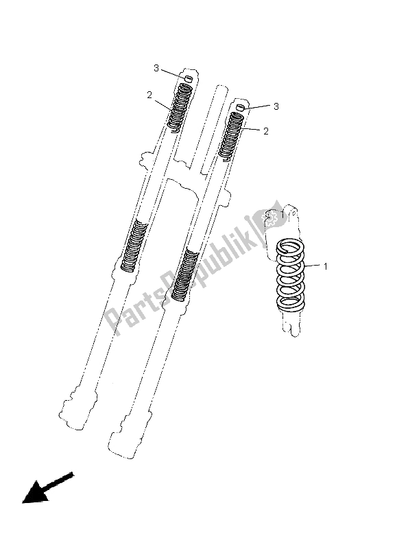 All parts for the Alternate (chassis) of the Yamaha WR 250Z 1998