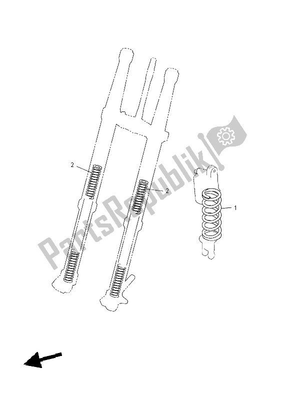 All parts for the Alternate For Chassis of the Yamaha YZ 450F 2008