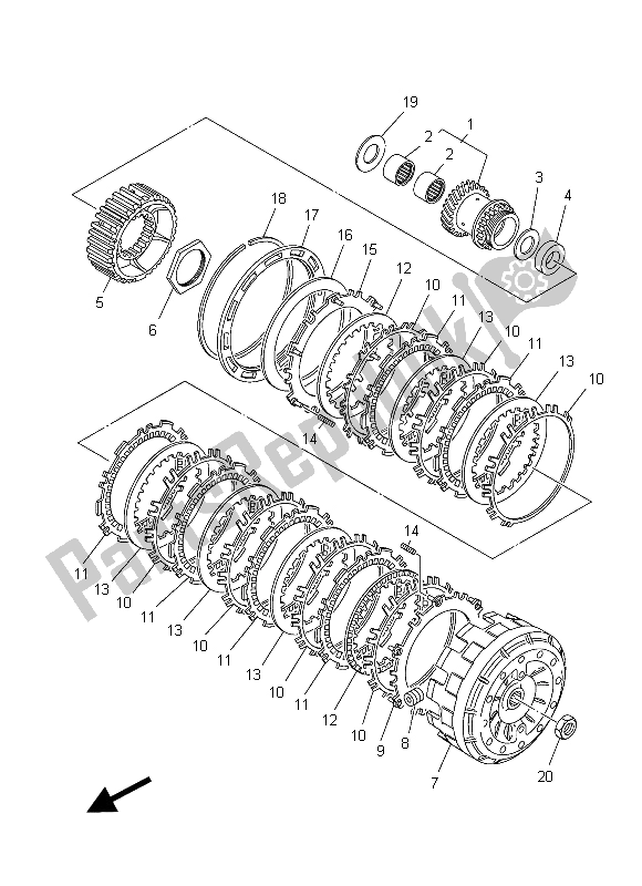 Wszystkie części do Sprz? G? O Yamaha XP 500 2015