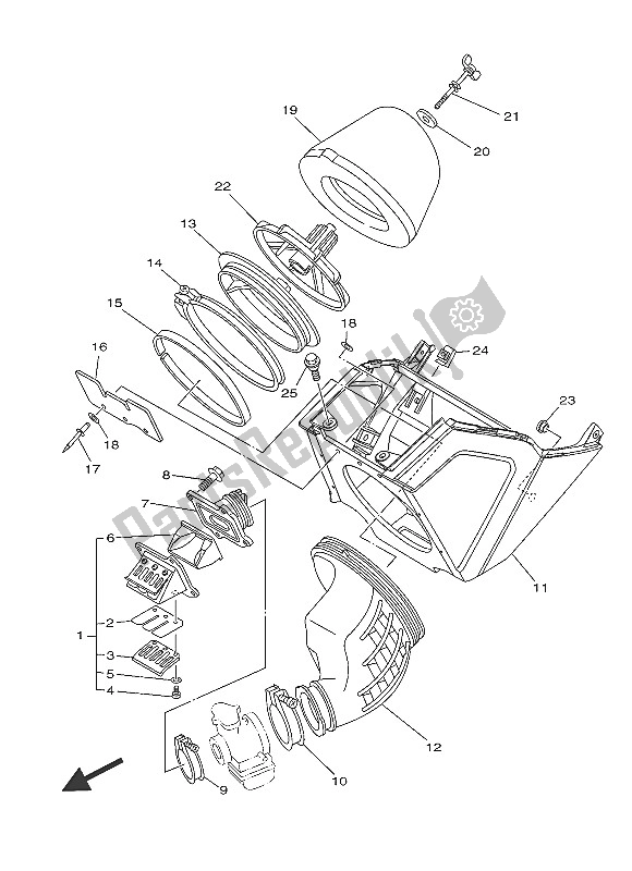 Tutte le parti per il Presa del Yamaha YZ 125 2016