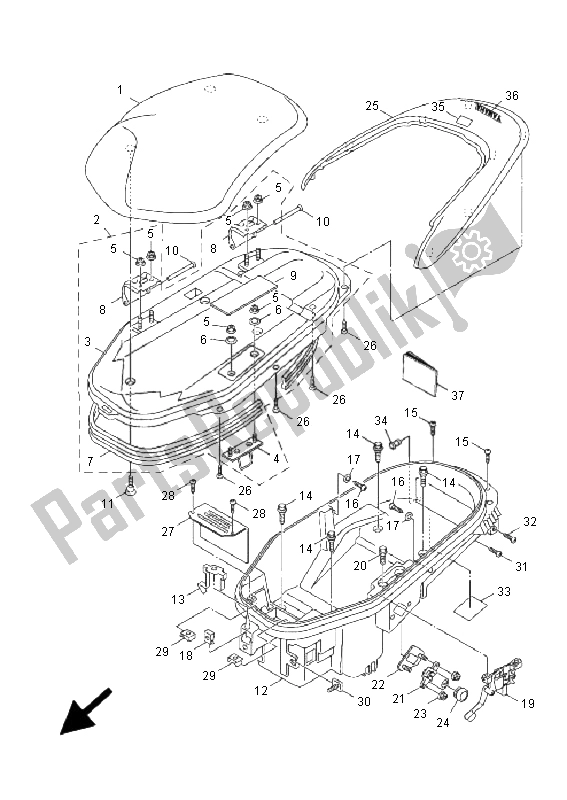 All parts for the Seat of the Yamaha XF 50 4T Giggle 2009