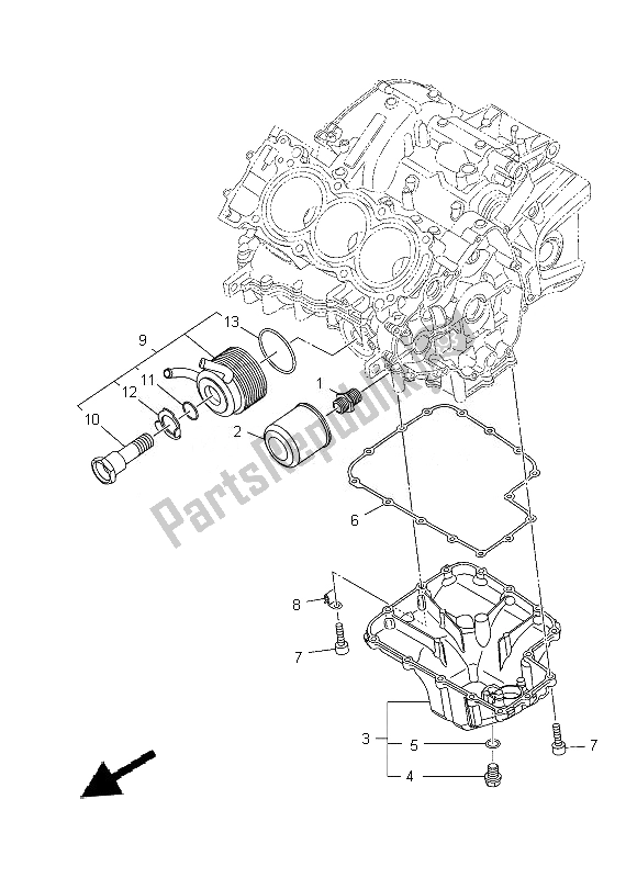 Todas las partes para Limpiador De Aceite de Yamaha MT 09 900 2014