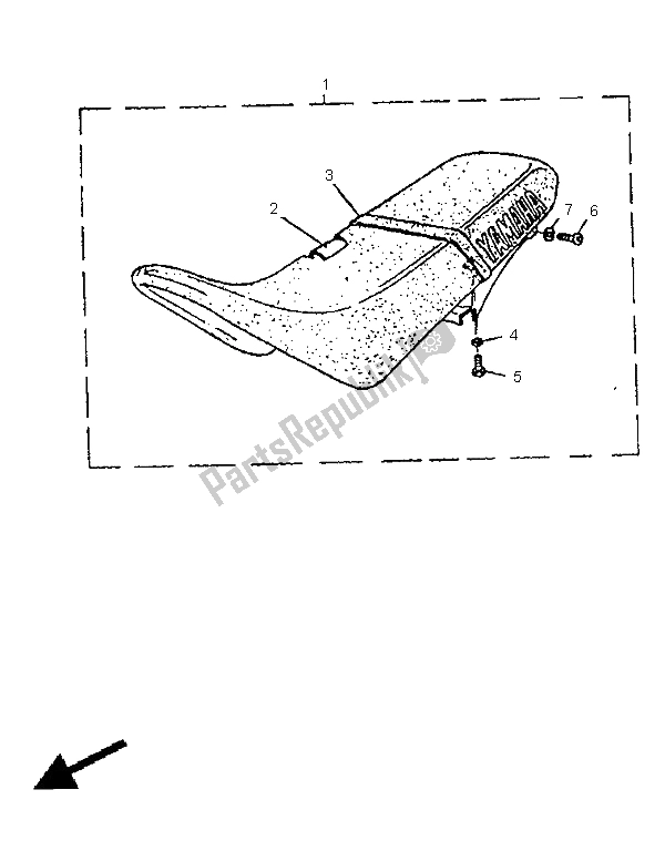 Todas las partes para Asiento de Yamaha TT 600E 1998