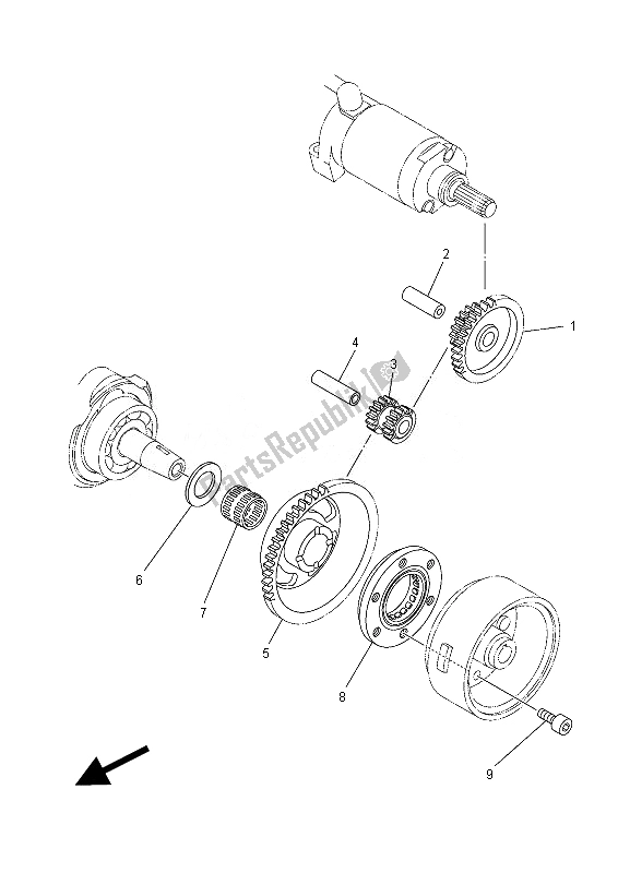 Toutes les pièces pour le Embrayage De Démarrage du Yamaha YFM 250R Raptor 2013