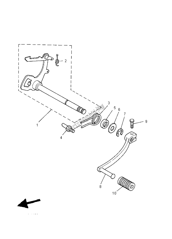 Tutte le parti per il Albero Del Cambio del Yamaha PW 80 2004