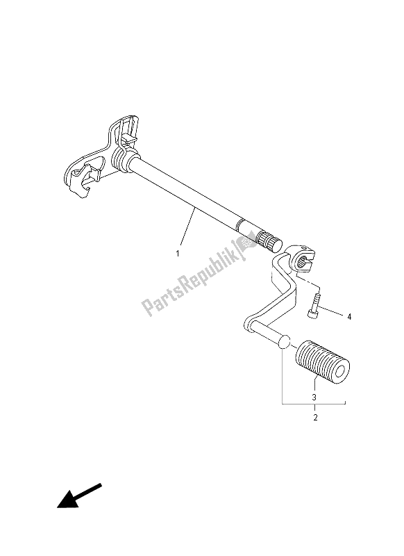 Tutte le parti per il Albero Del Cambio del Yamaha MT 03 660 2008