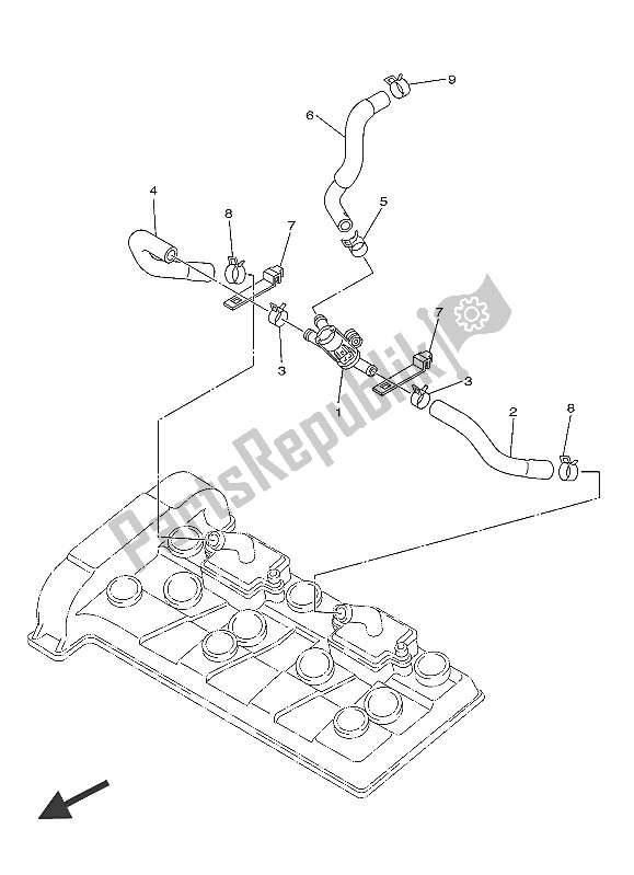 Todas las partes para Sistema De Inducción De Aire de Yamaha AJS6 SAP 2016