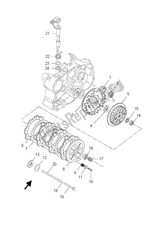 Tutte le parti per il Frizione del Yamaha DT 50R SM 2005