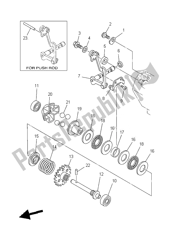 Wszystkie części do Gubernator Yamaha YZ 250 2007