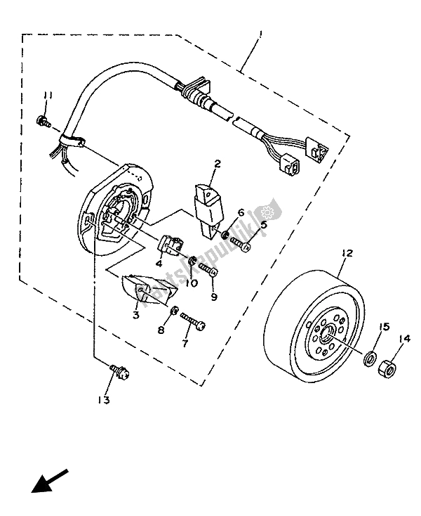 Tutte le parti per il Generatore del Yamaha TY 250Z 1993