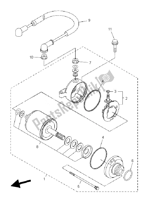 Todas las partes para Motor De Arranque de Yamaha WR 250R 2010