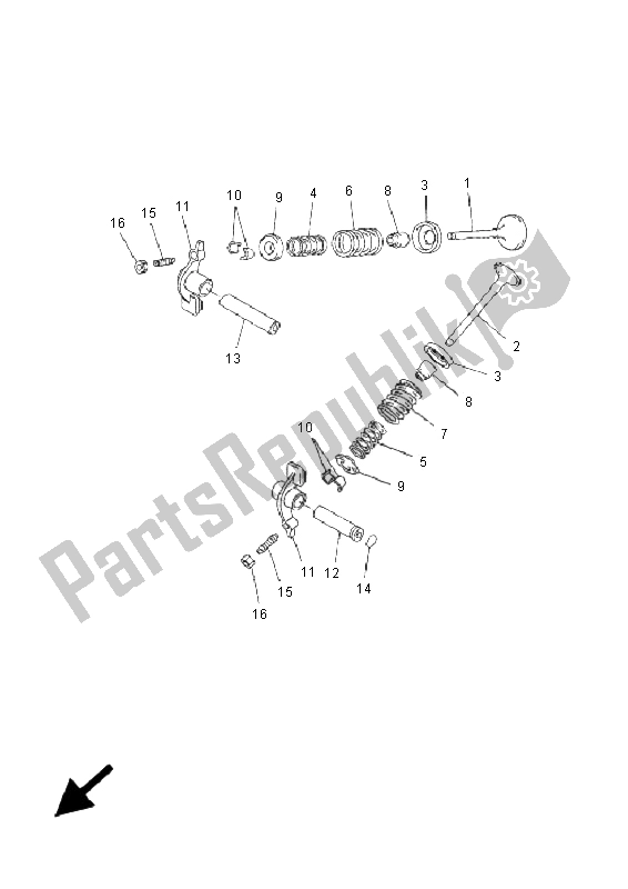 All parts for the Valve of the Yamaha YP 250R X MAX 2006