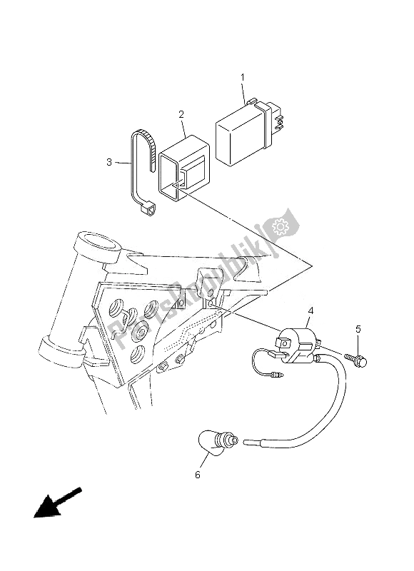 Wszystkie części do Elektryczny 1 Yamaha YZ 85 LW 2013