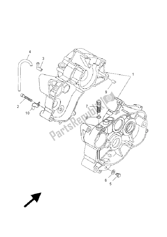 Tutte le parti per il Carter del Yamaha DT 50R SM 2008