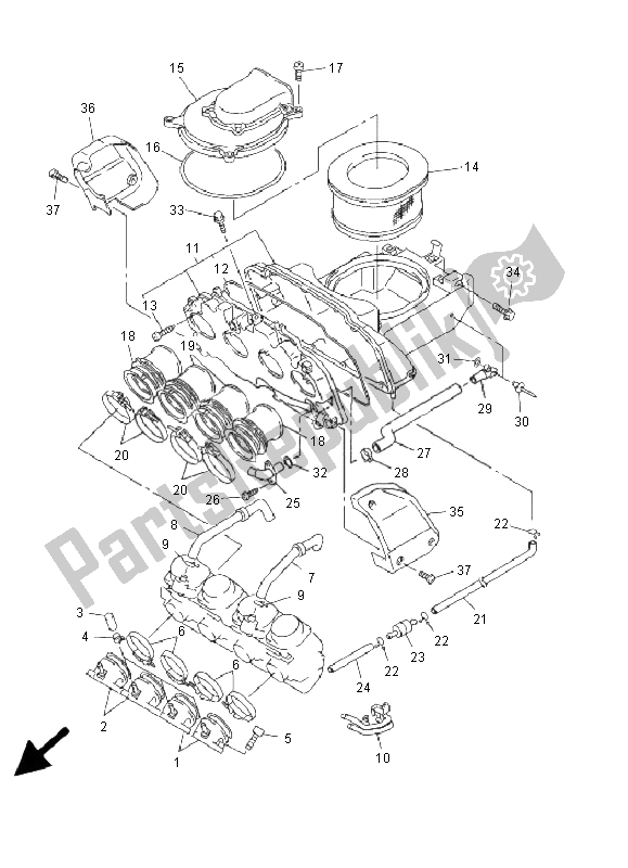 Todas las partes para Consumo de Yamaha FZS 1000 Fazer 2001