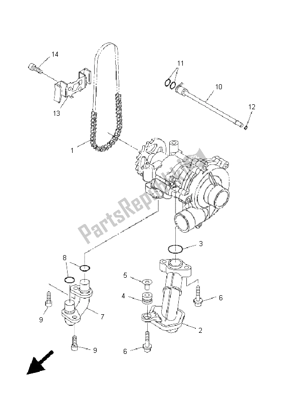 Tutte le parti per il Pompa Dell'olio del Yamaha FZ1 NA Fazer 1000 2011