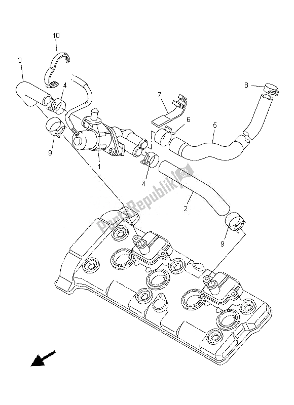 All parts for the Air Induction System of the Yamaha FZ8 NA 800 2013