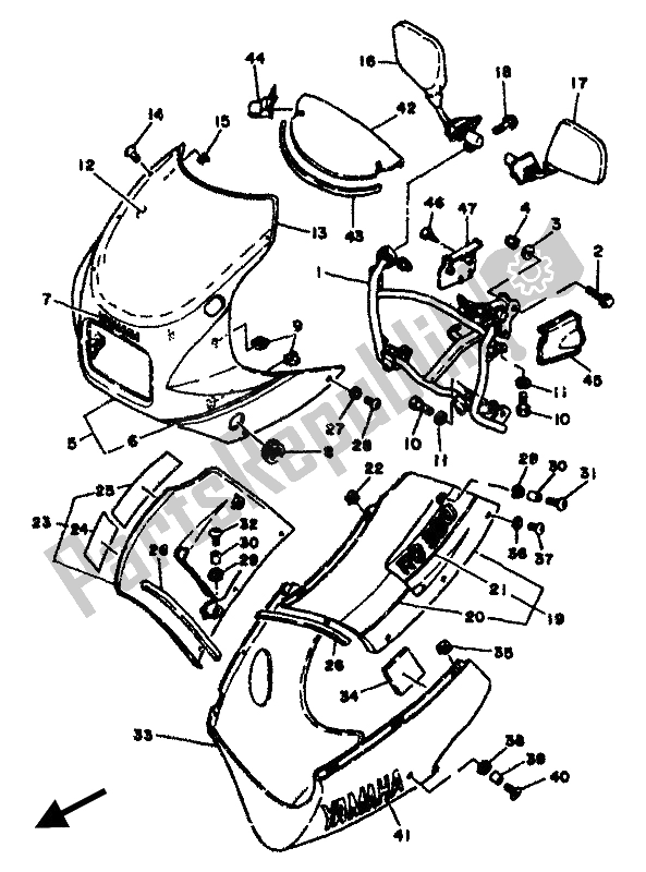 Wszystkie części do Os? Ona 1 Yamaha RD 350F 1985