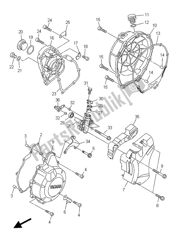 Todas las partes para Tapa Del Cárter 1 de Yamaha XJ6 FA 600 2015