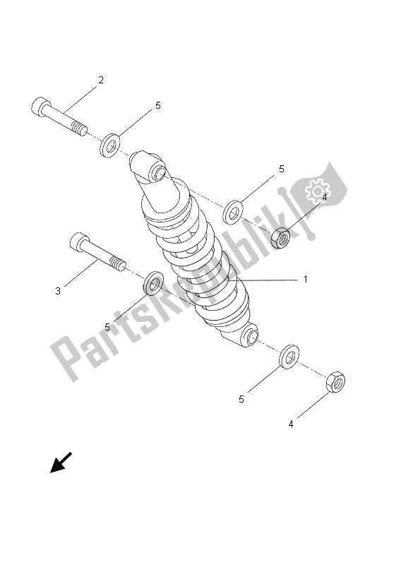 Tutte le parti per il Braccio Posteriore E Sospensione del Yamaha DT 50R SM 2005