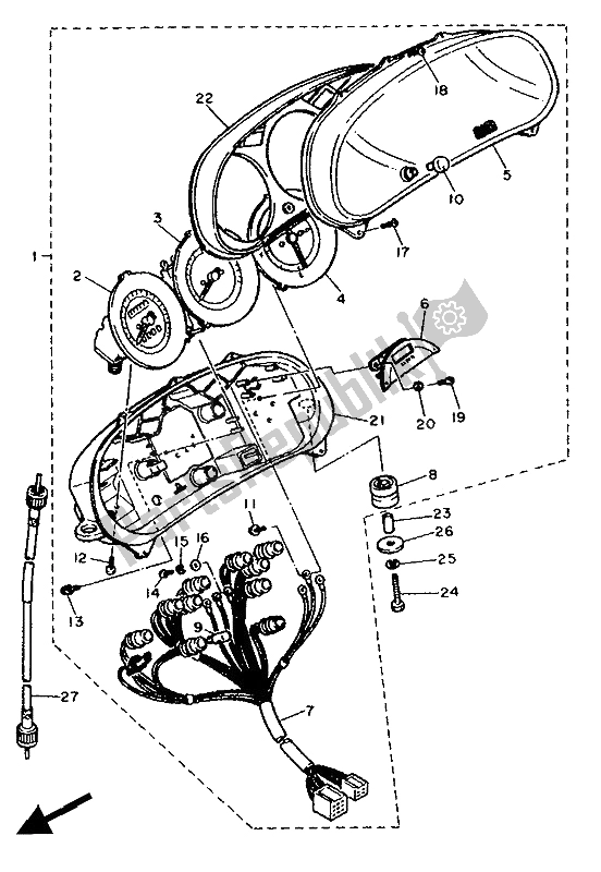 Wszystkie części do Metr Yamaha FJ 1200 1991