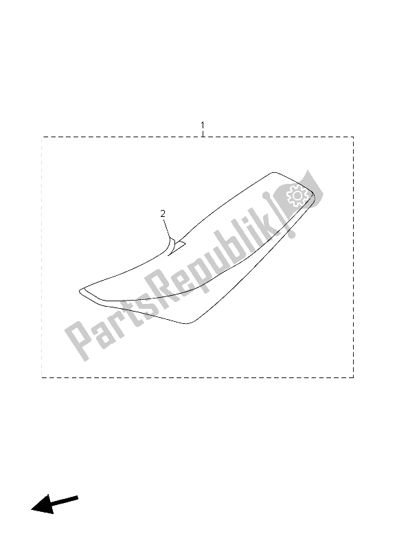 Todas as partes de Assento do Yamaha WR 450F 2006