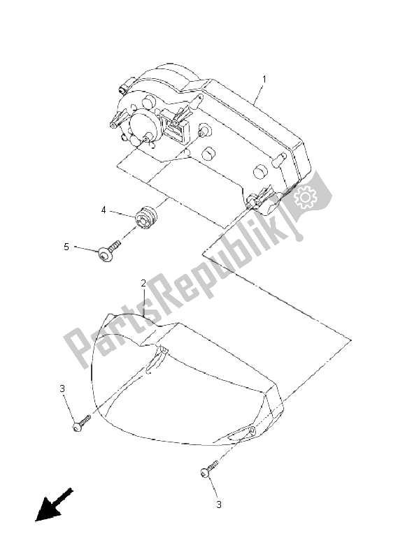 All parts for the Meter of the Yamaha FZ1 NA Fazer 1000 2011