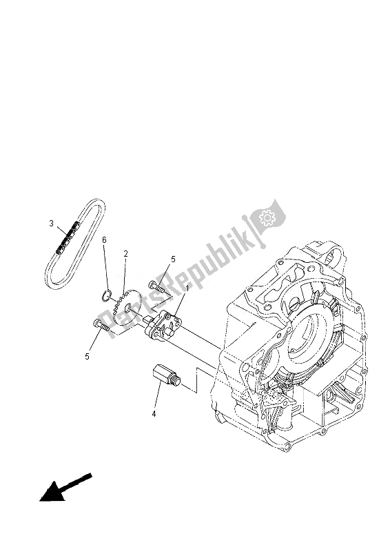 Todas as partes de Bomba De óleo do Yamaha YFM 300F Grizzly 2X4 2013