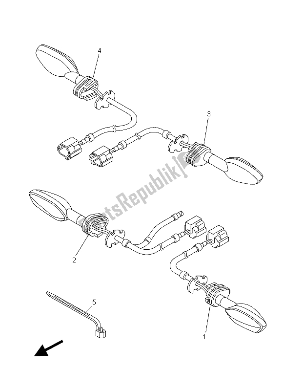 Todas las partes para Luz Intermitente de Yamaha XT 1200Z 2015