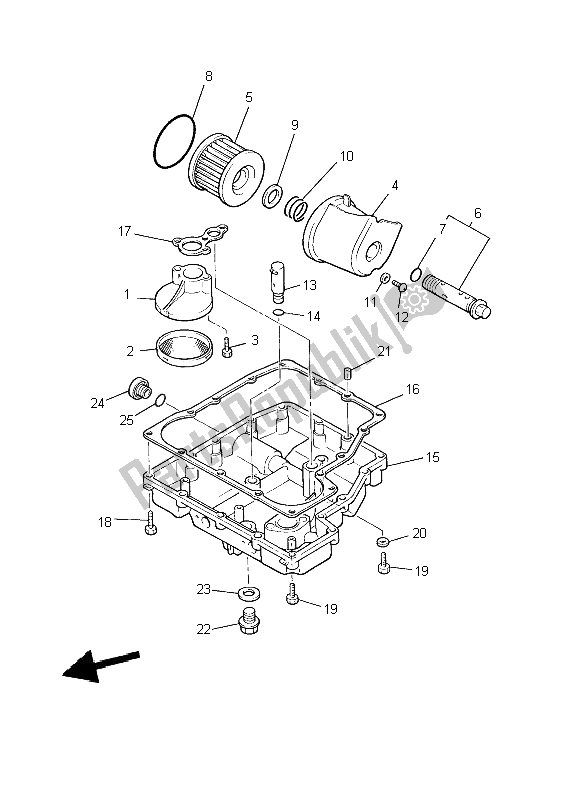 Todas las partes para Limpiador De Aceite de Yamaha XJR 1300 2009