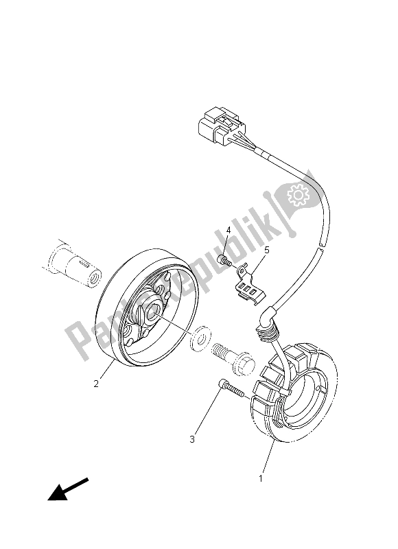 All parts for the Generator of the Yamaha XT 1200Z 2015