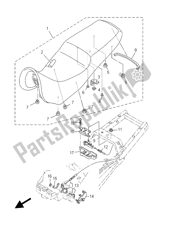 Tutte le parti per il Posto A Sedere del Yamaha TDM 900 2003