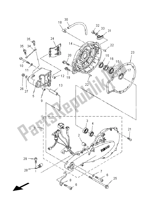 Wszystkie części do Tylne Rami? Yamaha EC 03 2011