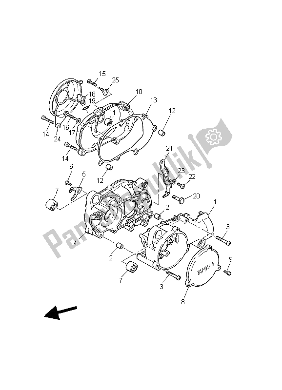 Todas las partes para Caja Del Cigüeñal de Yamaha PW 50 2006