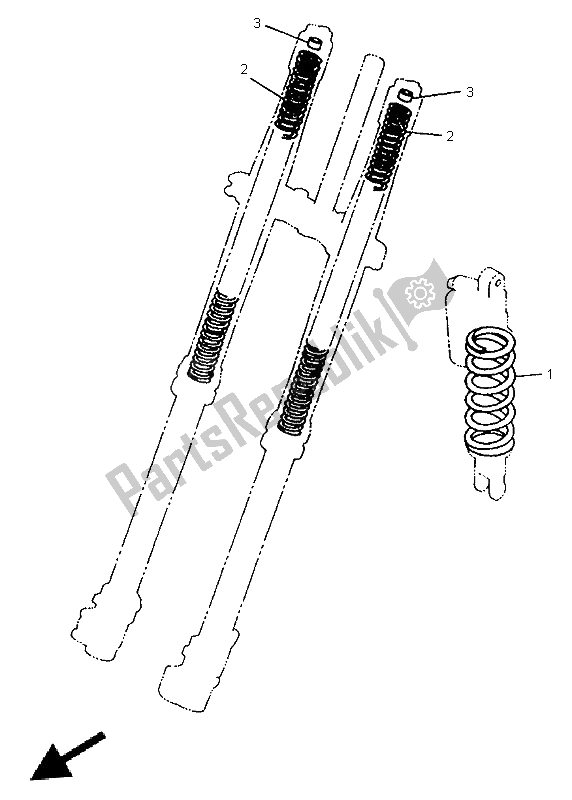 Tutte le parti per il Alternato (telaio) del Yamaha WR 250Z 1997