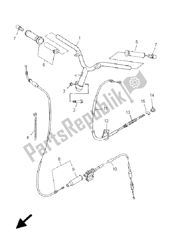 Toutes les pièces pour le Poignée Et Câble De Direction du Yamaha CS 50 AC Jogr 2005