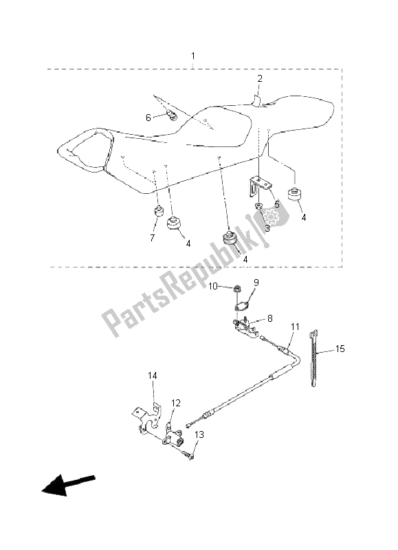 Tutte le parti per il Posto A Sedere del Yamaha FZ6 SA Fazer 600 2006