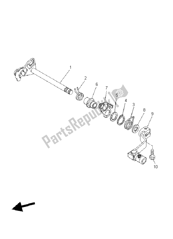 Tutte le parti per il Albero Del Cambio del Yamaha YZ 85 SW LW 2011